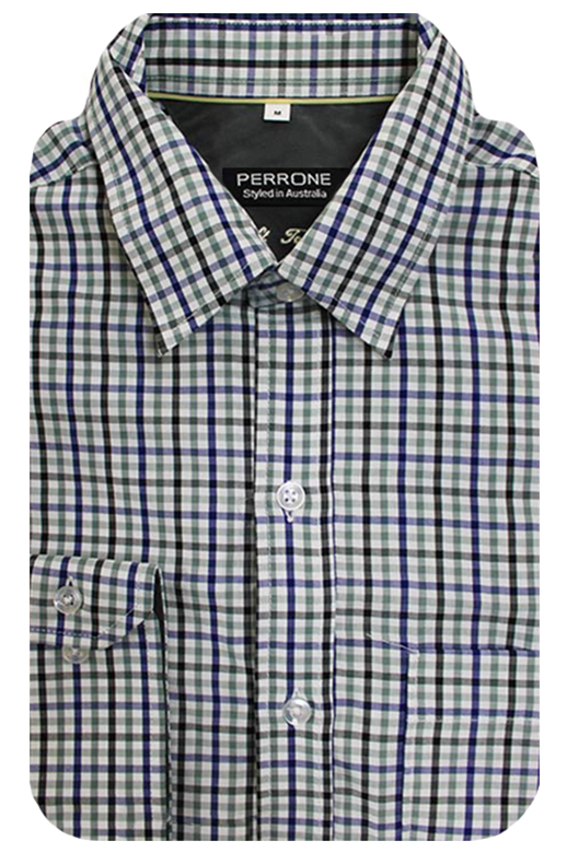 Perrone Shirt L/S Indy Check - Brands-Mens : Yarntons | New Zealand’s ...
