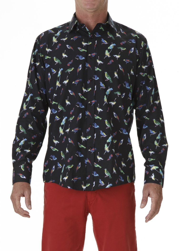 David Smith Shirt L/S Parrot Print - Brands-Mens : Yarntons | New ...