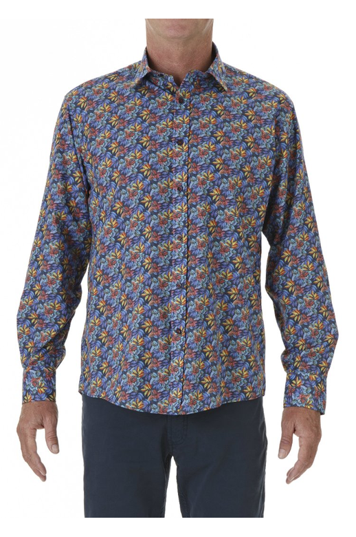 David Smith Shirt L/S Maple Print