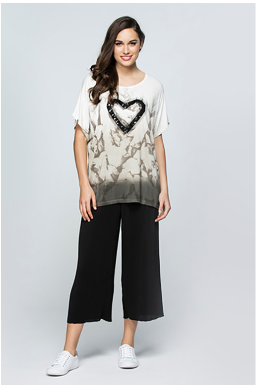 Threadz Top Cap Sleeve Heart