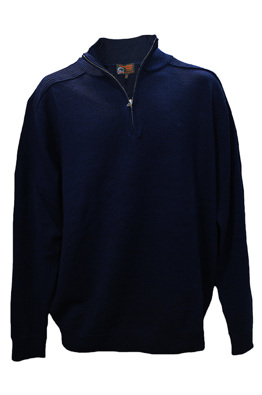 Classified Man Knit Zip Neck Merino 