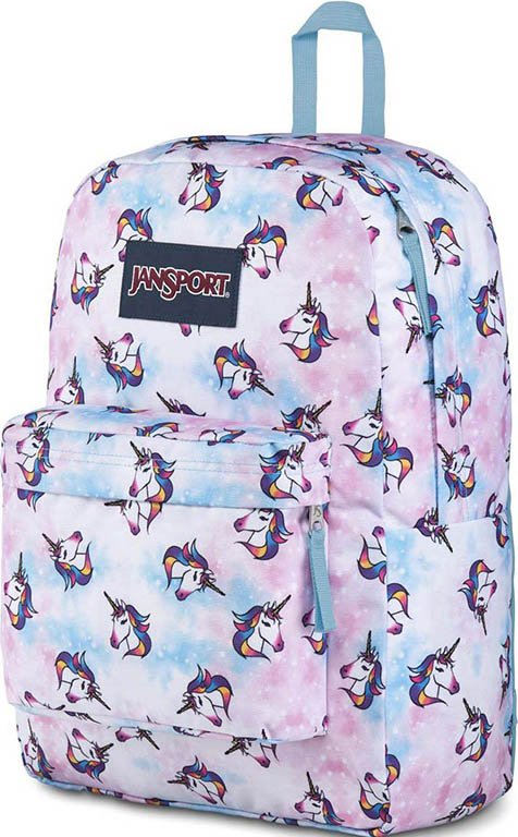 jansport - superbreak unicorn clouds backpack Jansport Superbreak - Unicorn Clouds - School Bags | Yarntons | Free NZ  shipping on orders over $150