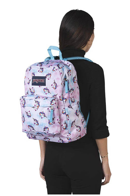 Jansport Superbreak Unicorn Clouds School Bags Yarntons Free NZ