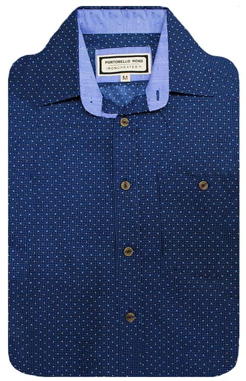 Portobello Road Shirt L/S Shadow Diamond - Men's Shirts | Yarntons ...