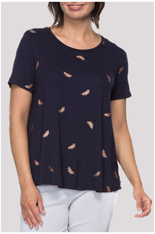 Threadz Tee S/S Feather Print