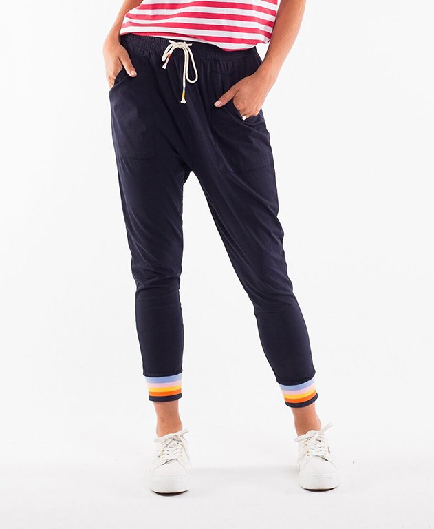 Elm Pants Knit Stripe Cuff - Women's Pants | Yarntons | Free NZ ...