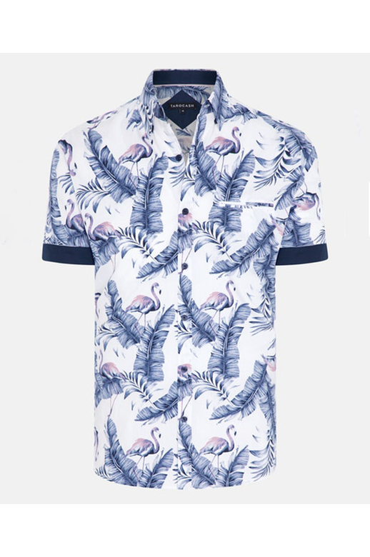 Tarocash Shirt S/S Key Largo Flamingo Print - Brands-Mens : Yarntons ...