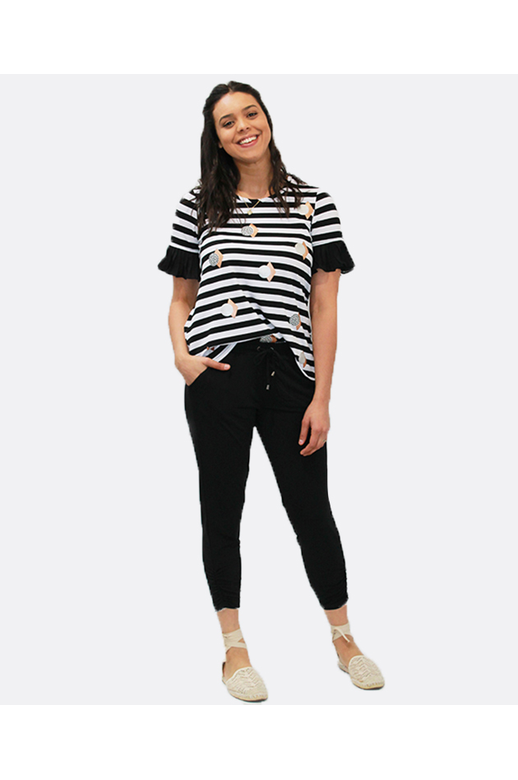 Esplanade Trouser Slinky Elastic Waist Rouched