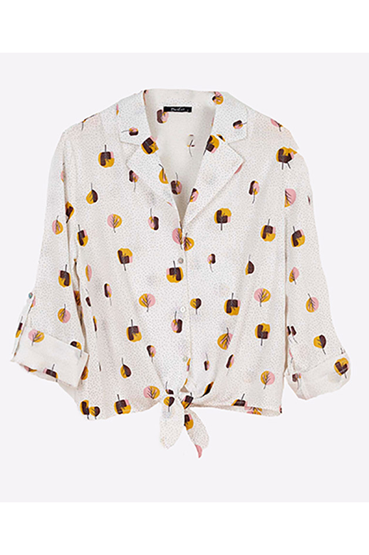 Berlin Blouse Printed Lapel