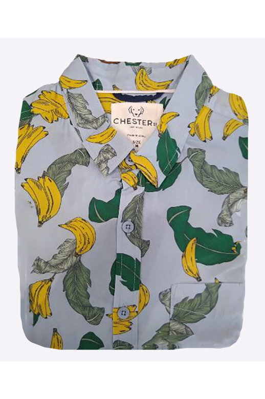 Chester St Shirt S/S Banana Print