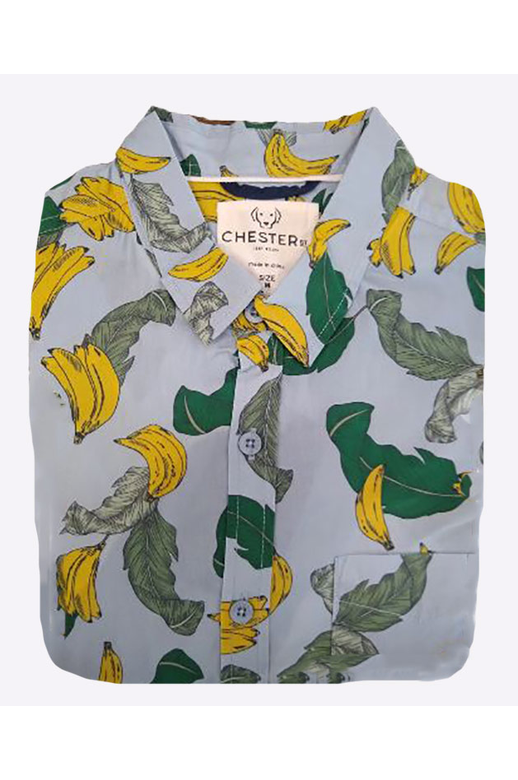 Chester St Shirt S/S Banana Print