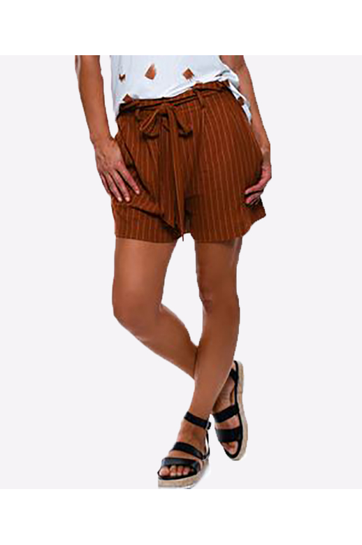 Seduce Short Stripe Tie Waist