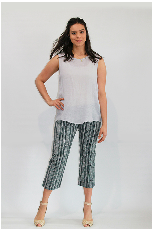 Esplanade Pants 7/8 Cotton/Nylon Print