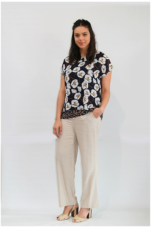 Memo Top Two Layer Split Back