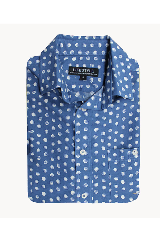 Lifestyle Shirt S/S Micro Bamboo Spot