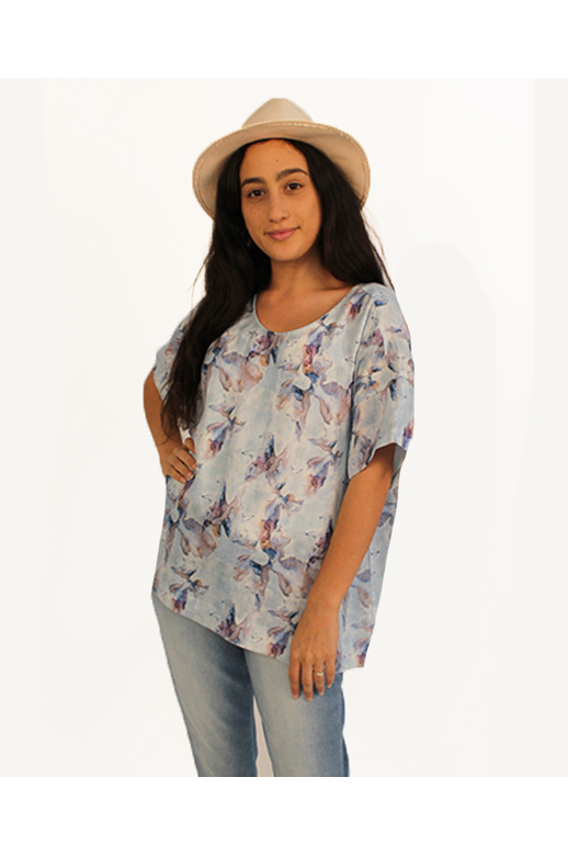 Oh Three Top S/S Linen Spot