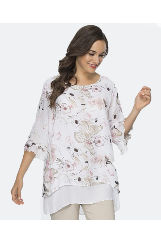 Clarity Top Layered Delicate Floral