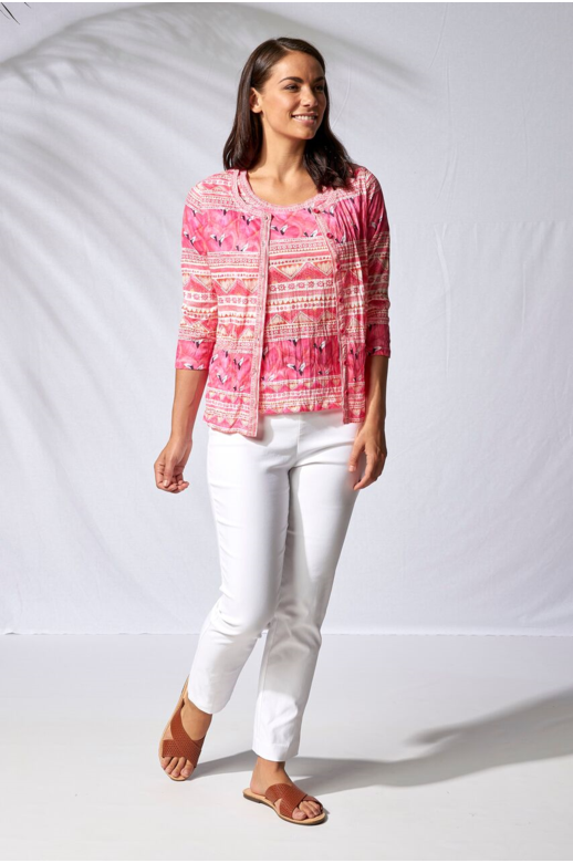 Berlin Top S/S Bird Print