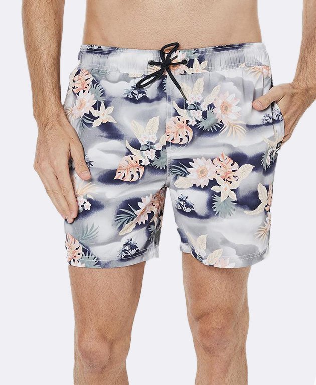 Coast Board Shorts Airbrush Hawaiian Men's Shorts Yarntons Free