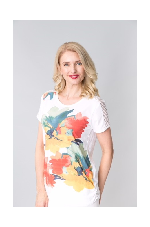 Cordelia St Top Cap Slv Sheer Shoulder